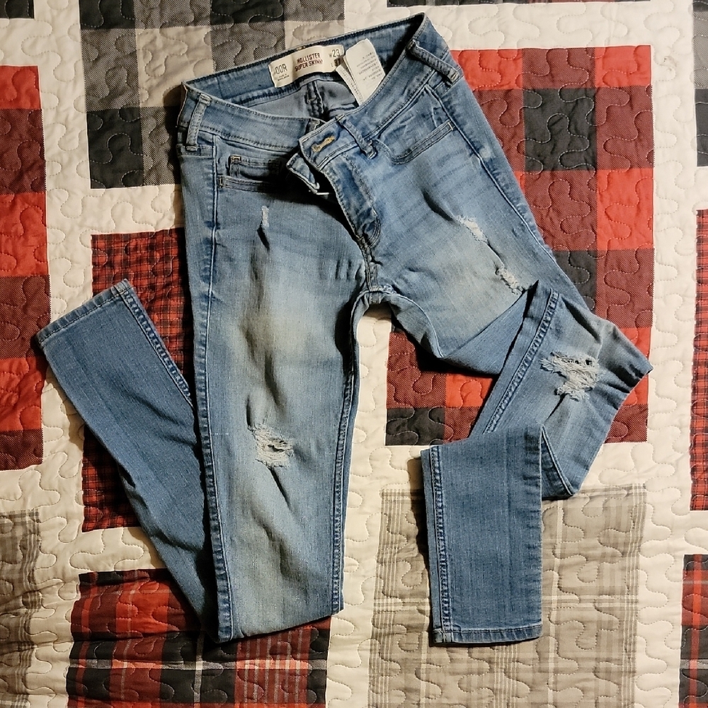 Hollister Light Blue Super Skinny Jeans